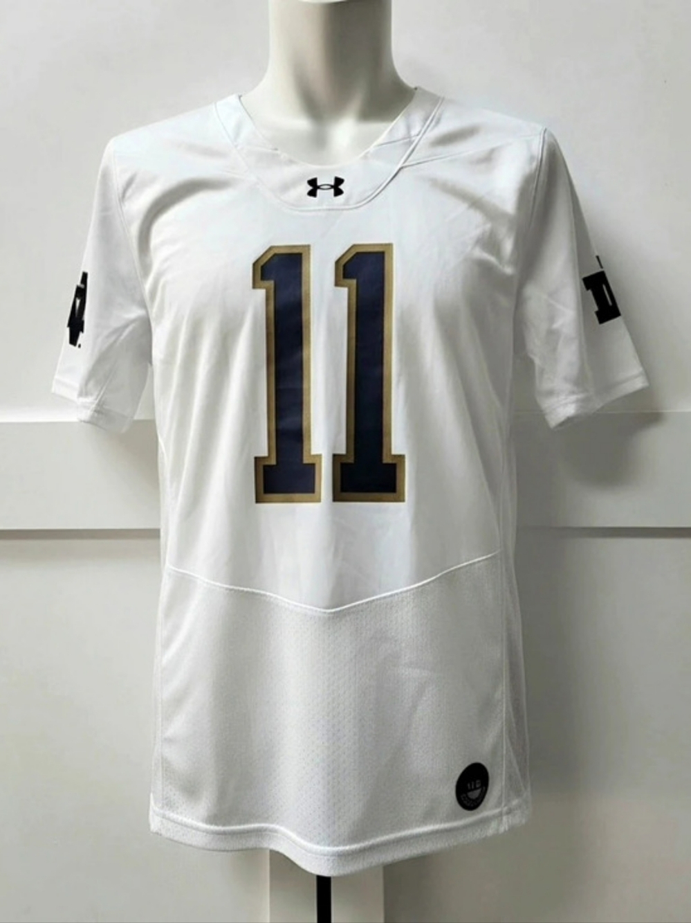 Under Armour Notre Dame Fighting Irish Youth Replica Football Jersey White &